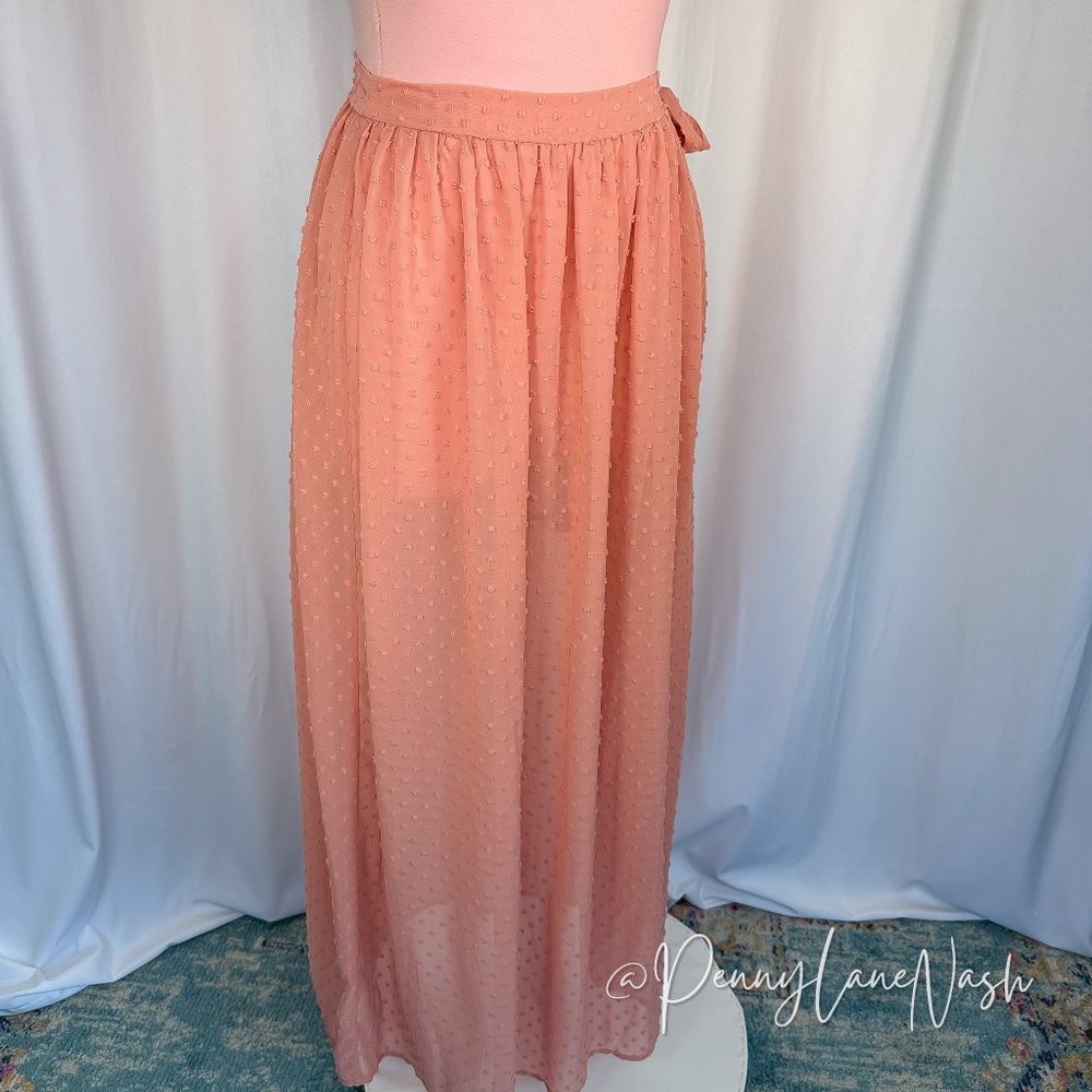 NWT Time and Tru Swiss Dot Skirt Cover Up Old Rose - Picture 9 of 9
